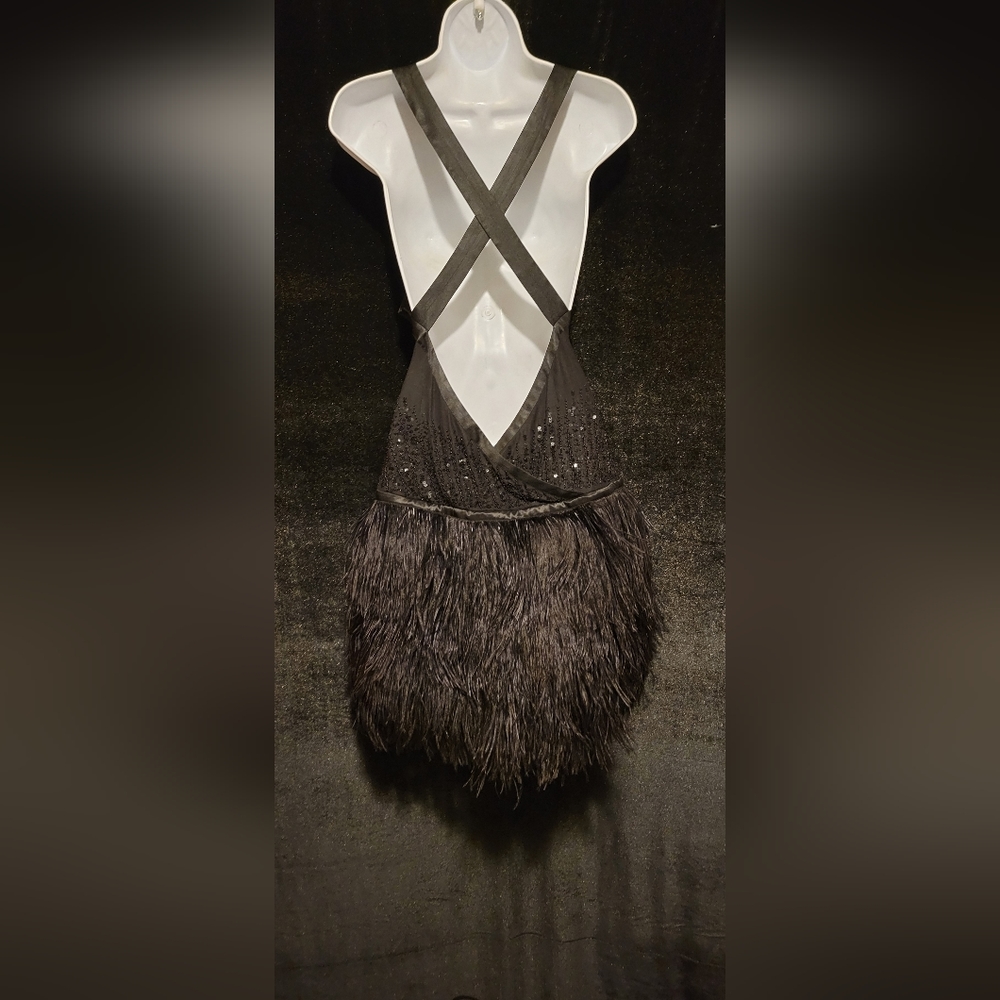 Bebe sequin feather party dress - Picture 4 of 14